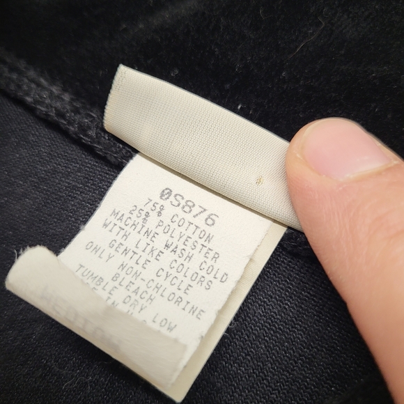 LL Bean Velvet Shirt Womens Medium Pullover 1/4 Zip Top Vintage USA Casual - Picture 6 of 10